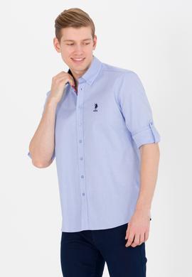 Erkek Mavi Uzun Kollu Gömlek - 50263361014