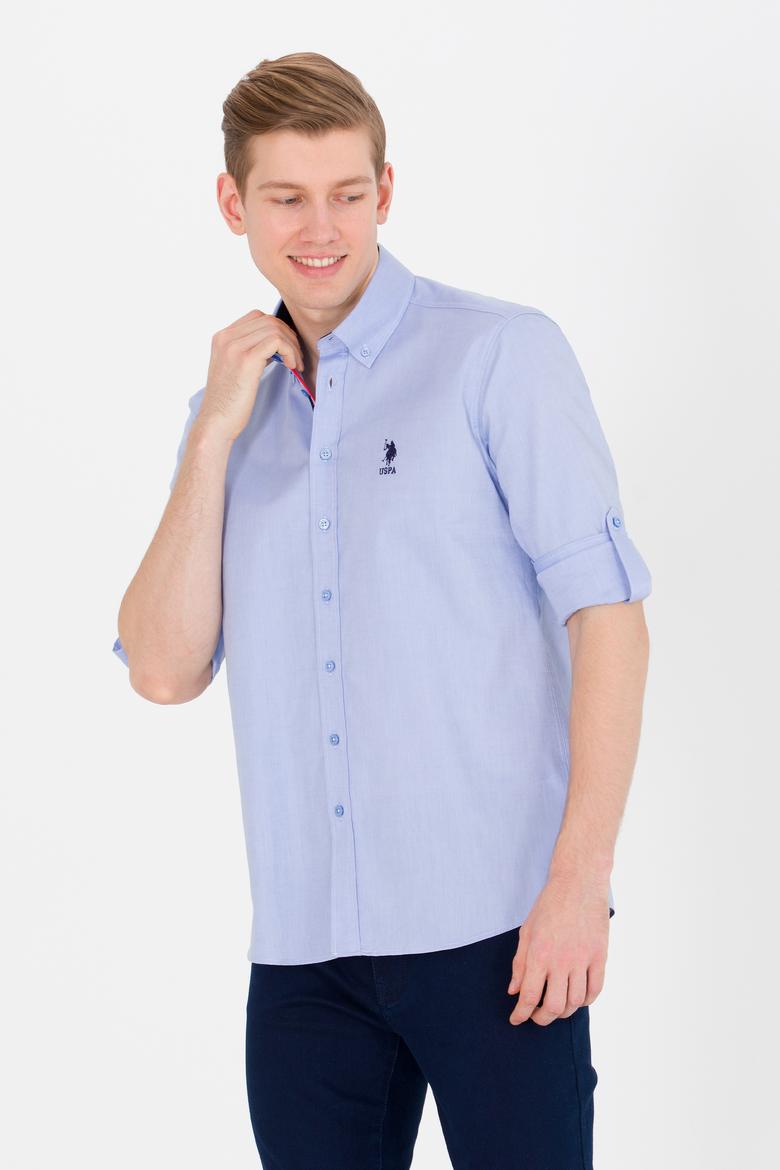 Erkek Mavi Uzun Kollu Gömlek - 50263361014