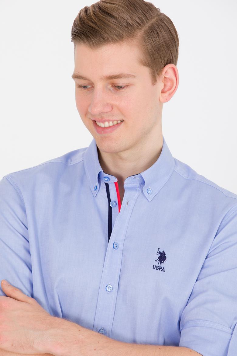 Erkek Mavi Uzun Kollu Gömlek - 50263361014