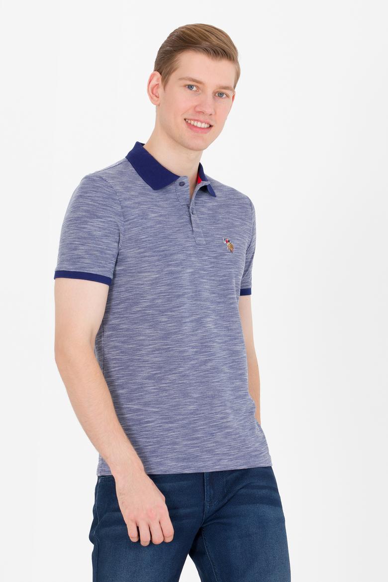 Erkek Lacivert Polo Yaka Tişört - 50263371009