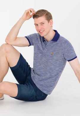 Erkek Lacivert Polo Yaka Tişört - 50263371009