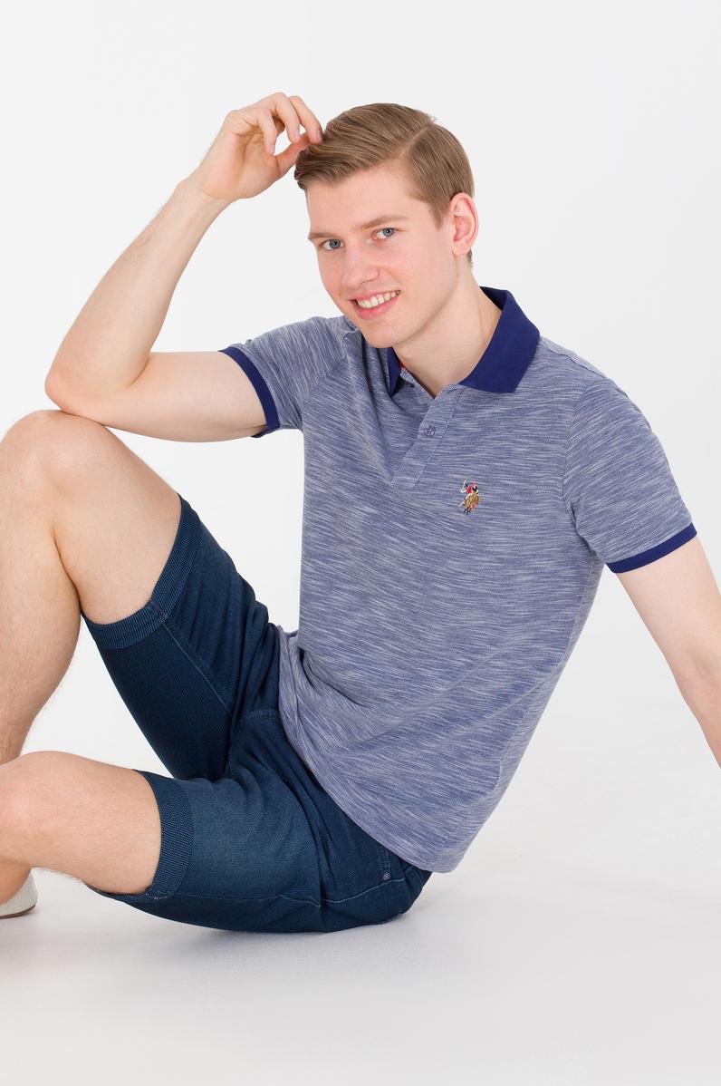 Erkek Lacivert Polo Yaka Tişört