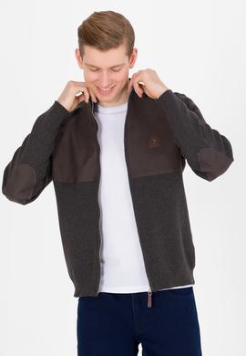 Erkek Antrasit Melanj Triko Hırka - 50253676013