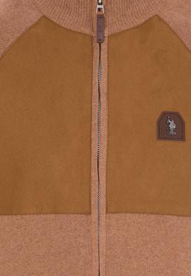 Erkek Camel Melanj Triko Hırka - 50253676023