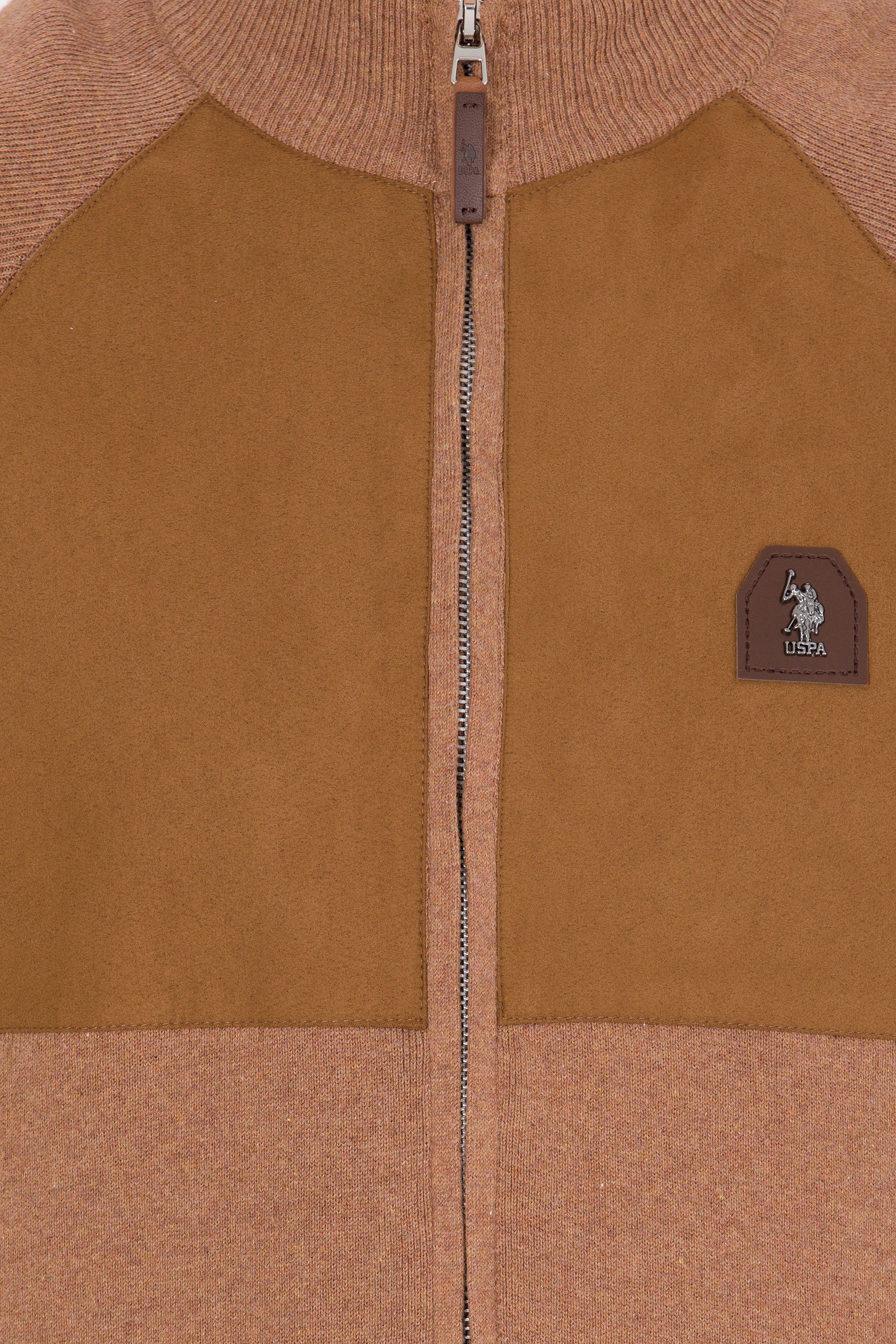 Erkek Camel Melanj Triko Hırka - Image 6