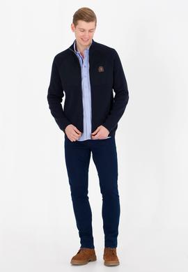 Erkek Lacivert Triko Hırka - 50253676003