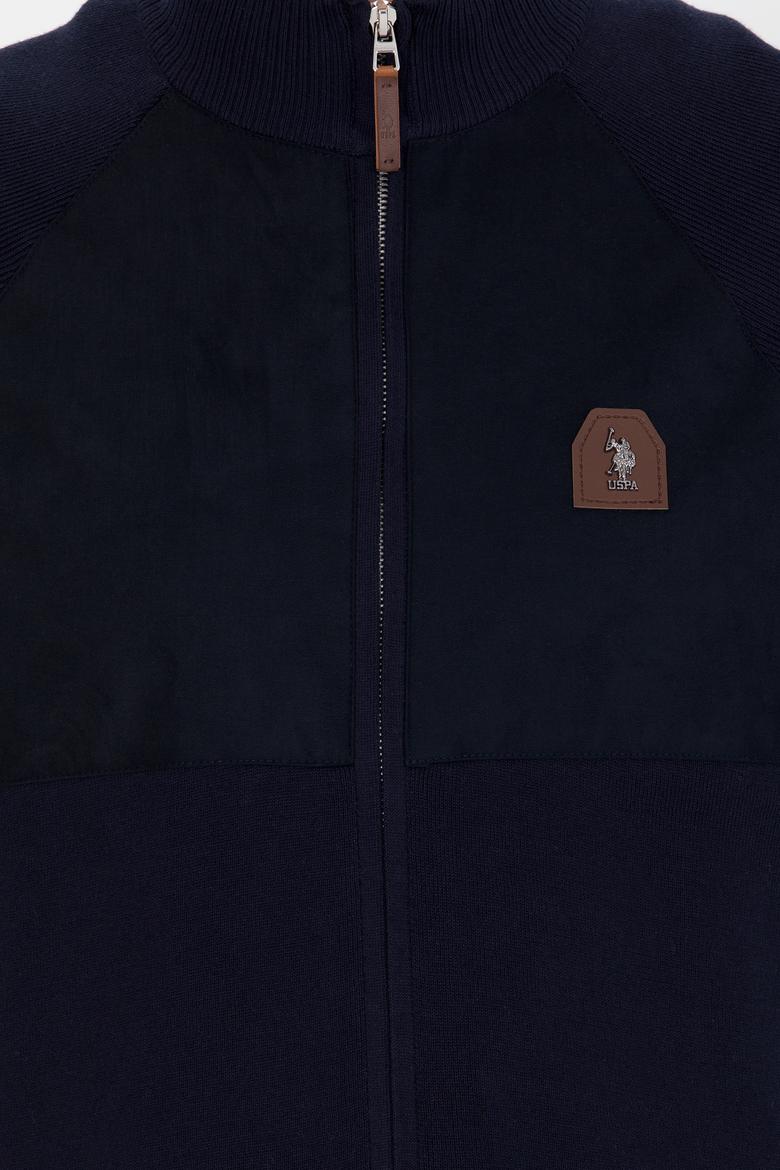 Erkek Lacivert Triko Hırka - 50253676003