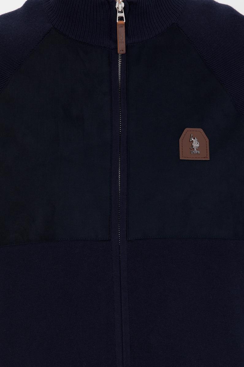 Erkek Lacivert Triko Hırka