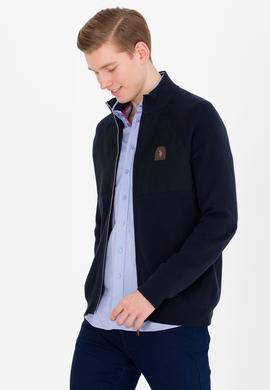 Erkek Lacivert Triko Hırka - 50253676003