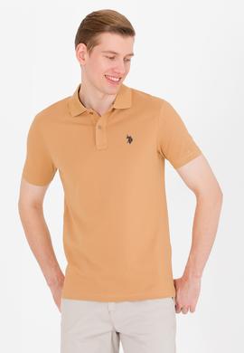 Erkek Camel Basic Polo Yaka Tişört - 50262933425