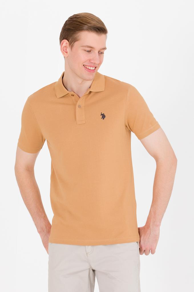 Erkek Camel Basic Polo Yaka Tişört
