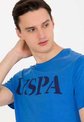 Erkek Saks Basic Bisiklet Yaka Tişört - 50262976213