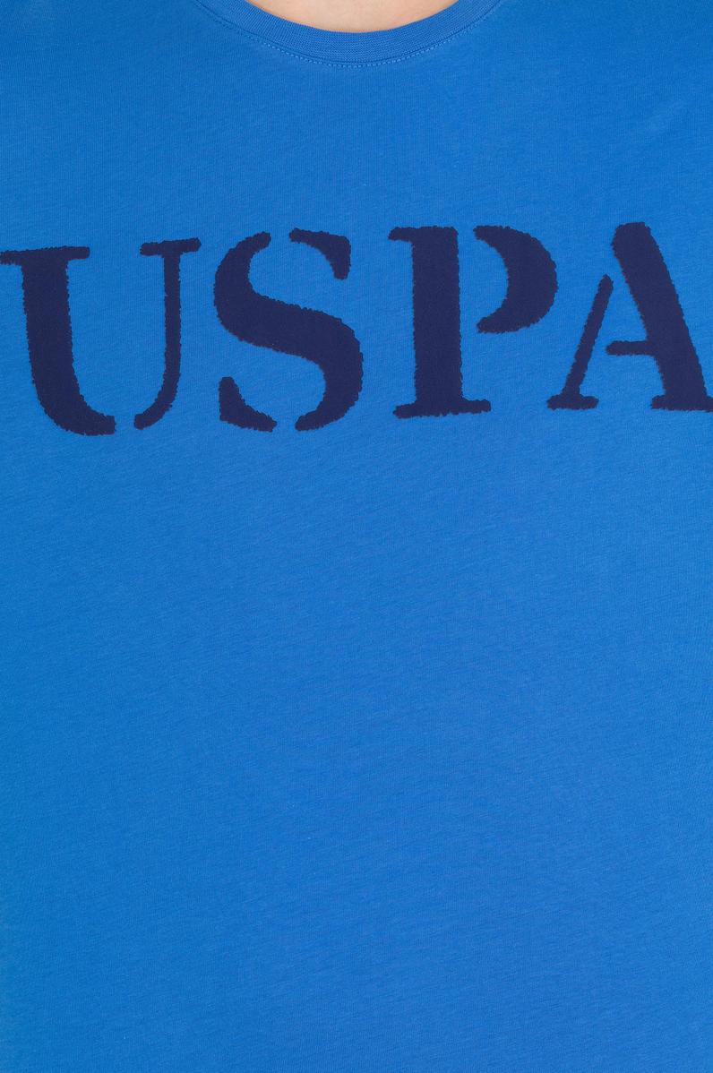 Erkek Saks Basic Bisiklet Yaka Tişört