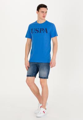 Erkek Saks Basic Bisiklet Yaka Tişört - 50262976213