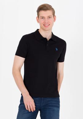 Erkek Siyah Basic Polo Yaka Tişört - 50262933125