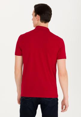 Erkek Bordo Basic Polo Yaka Tişört - 50262933193