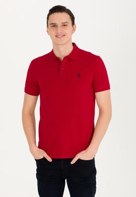 Erkek Bordo Basic Polo Yaka Tişört - 50262933193
