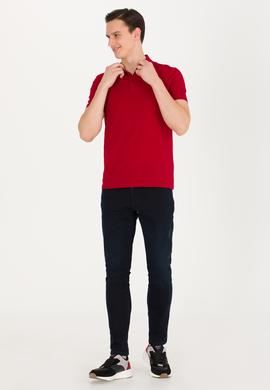 Erkek Bordo Basic Polo Yaka Tişört - 50262933193