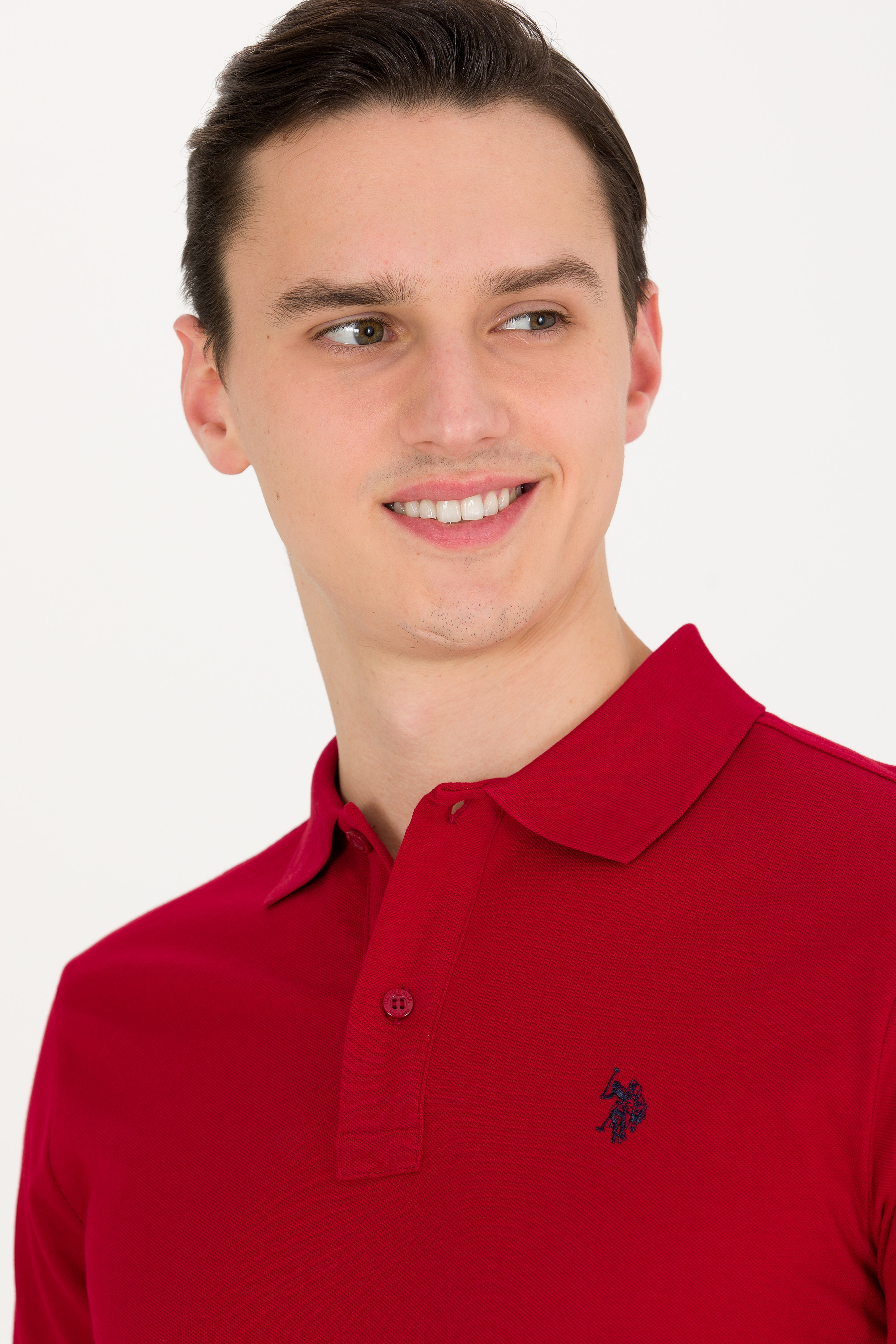 Erkek Bordo Basic Polo Yaka Tişört