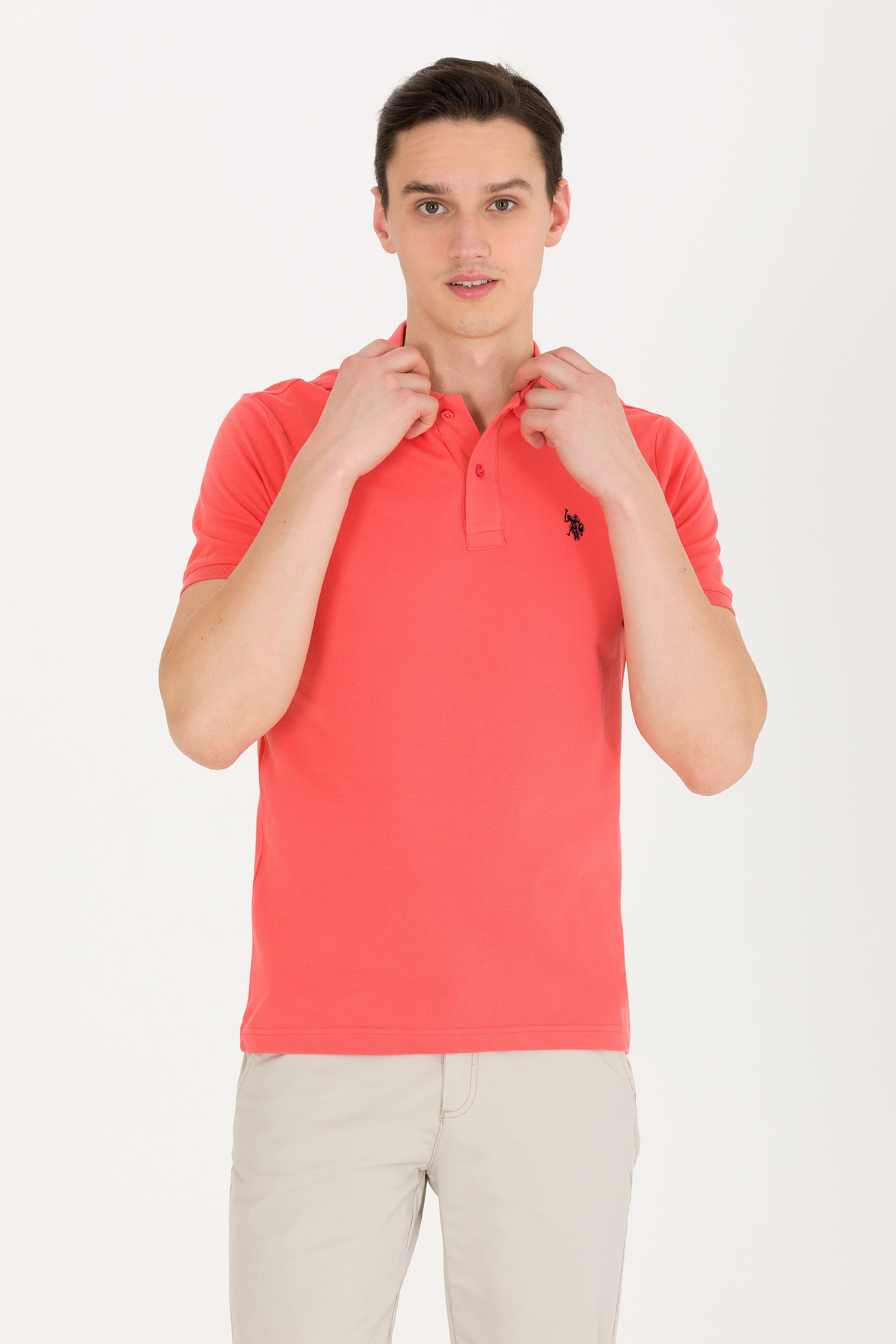 Erkek Somon Basic Polo Yaka Tişört - Image 1
