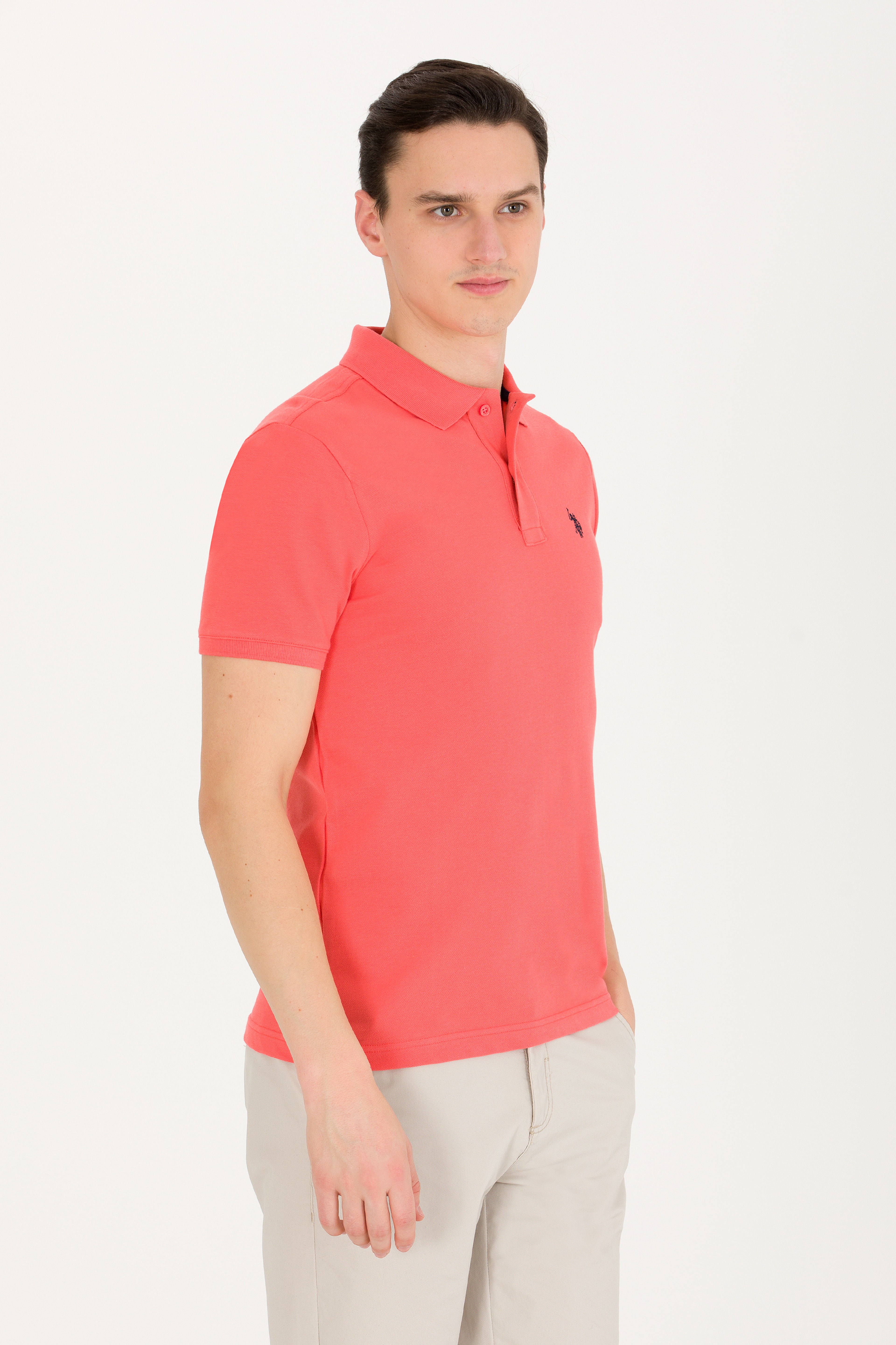 Erkek Somon Basic Polo Yaka Tişört