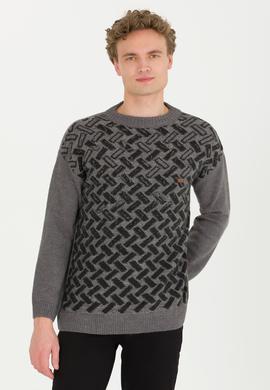 Erkek Gri Melanj Kazak - 50253085028