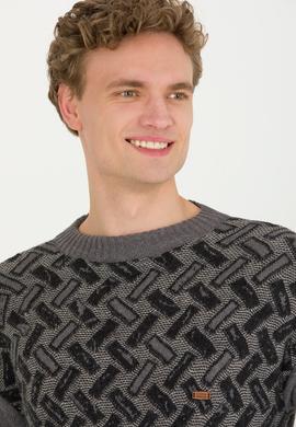 Erkek Gri Melanj Kazak - 50253085028