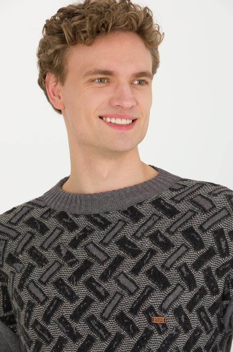 Erkek Gri Melanj Kazak