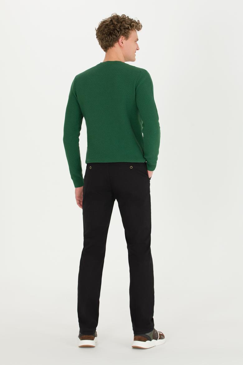 Erkek Siyah Kanvas Pantolon - 50253418021