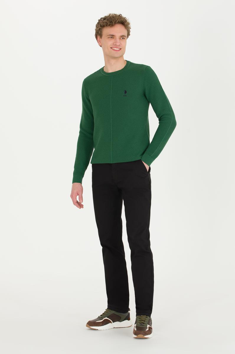 Erkek Siyah Kanvas Pantolon