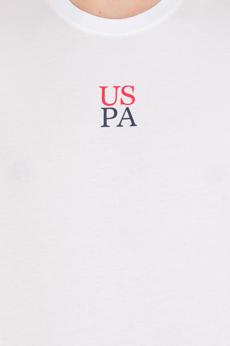 Erkek Beyaz Bisiklet Yaka T-Shirt