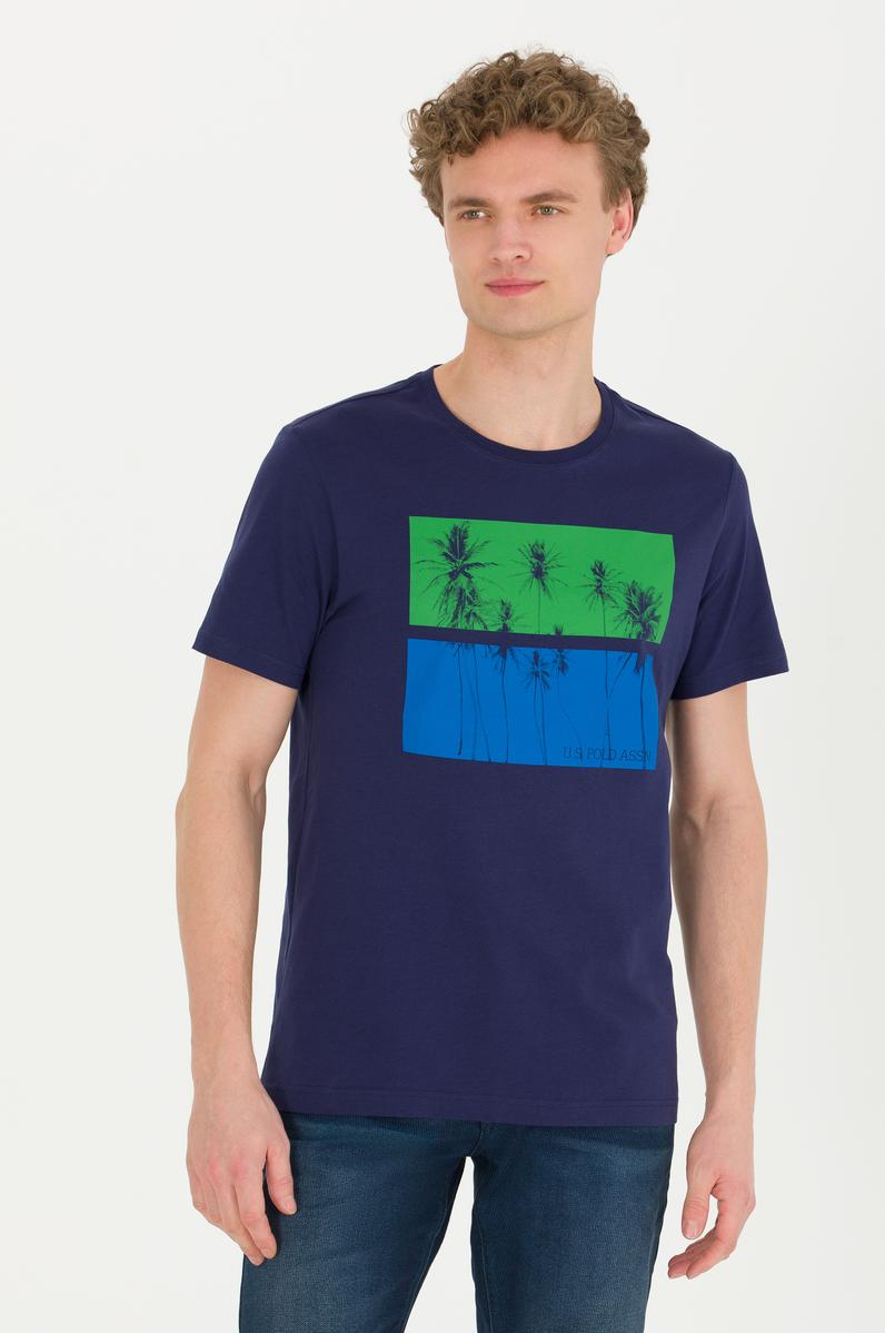 Erkek Lacivert Bisiklet Yaka Tişört