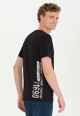 Erkek Siyah Bisiklet Yaka Tişört - 50264936038