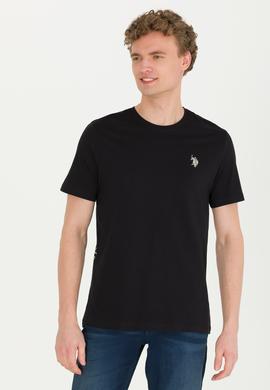 Erkek Siyah Bisiklet Yaka Tişört - 50264936038