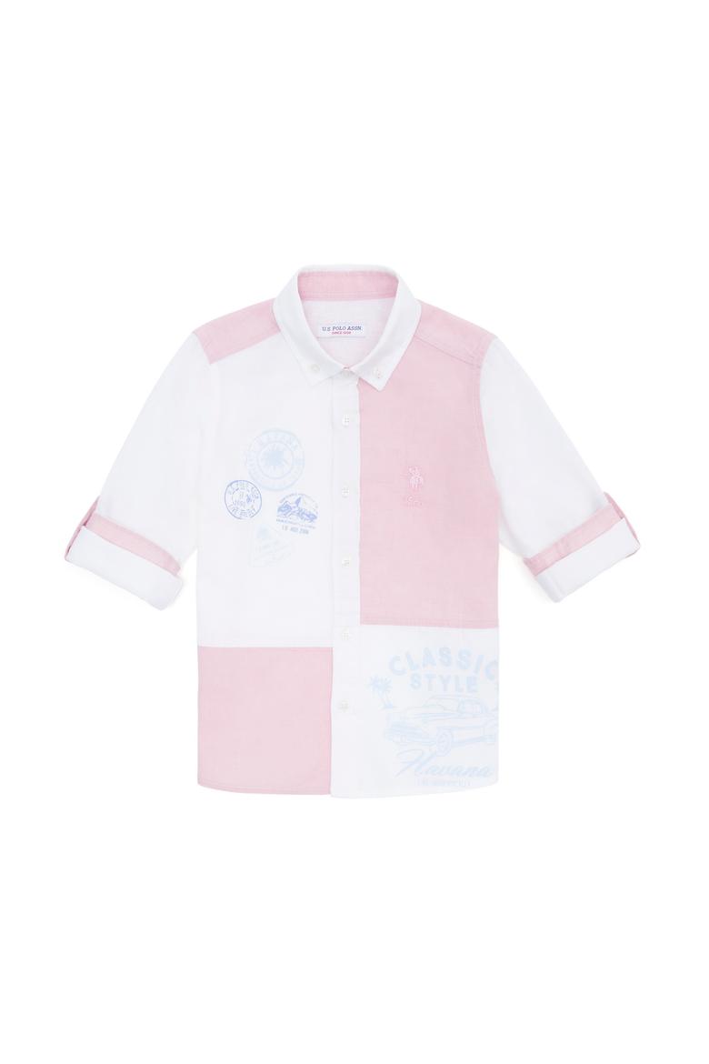 Erkek Çocuk Pudra Uzun Kollu Gömlek - 50247897030