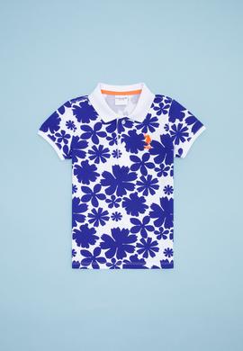 Erkek Çocuk Mavi Polo Yaka Tişört - 50248951012