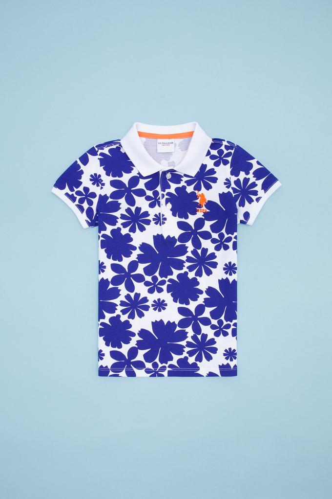 Erkek Çocuk Mavi Polo Yaka Tişört