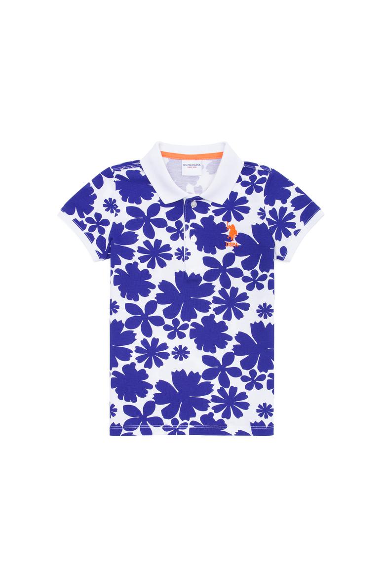 Erkek Çocuk Mavi Polo Yaka Tişört - 50248951012