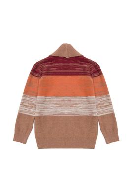 Erkek Çocuk Vişne Triko V Yaka Hırka - 50253329016