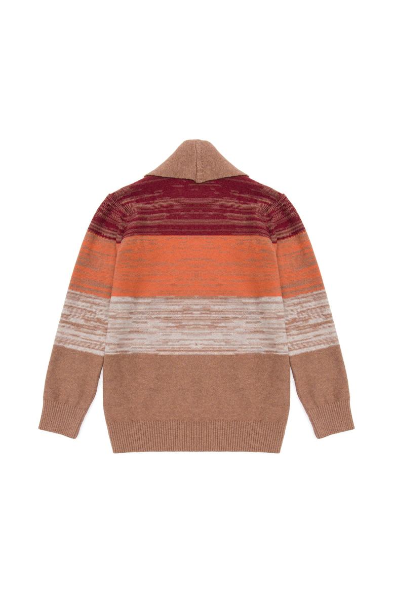 Erkek Çocuk Vişne Triko V Yaka Hırka - 50253329016