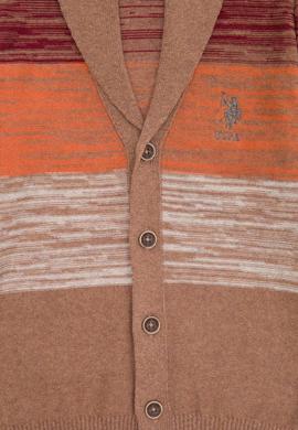 Erkek Çocuk Vişne Triko V Yaka Hırka - 50253329016