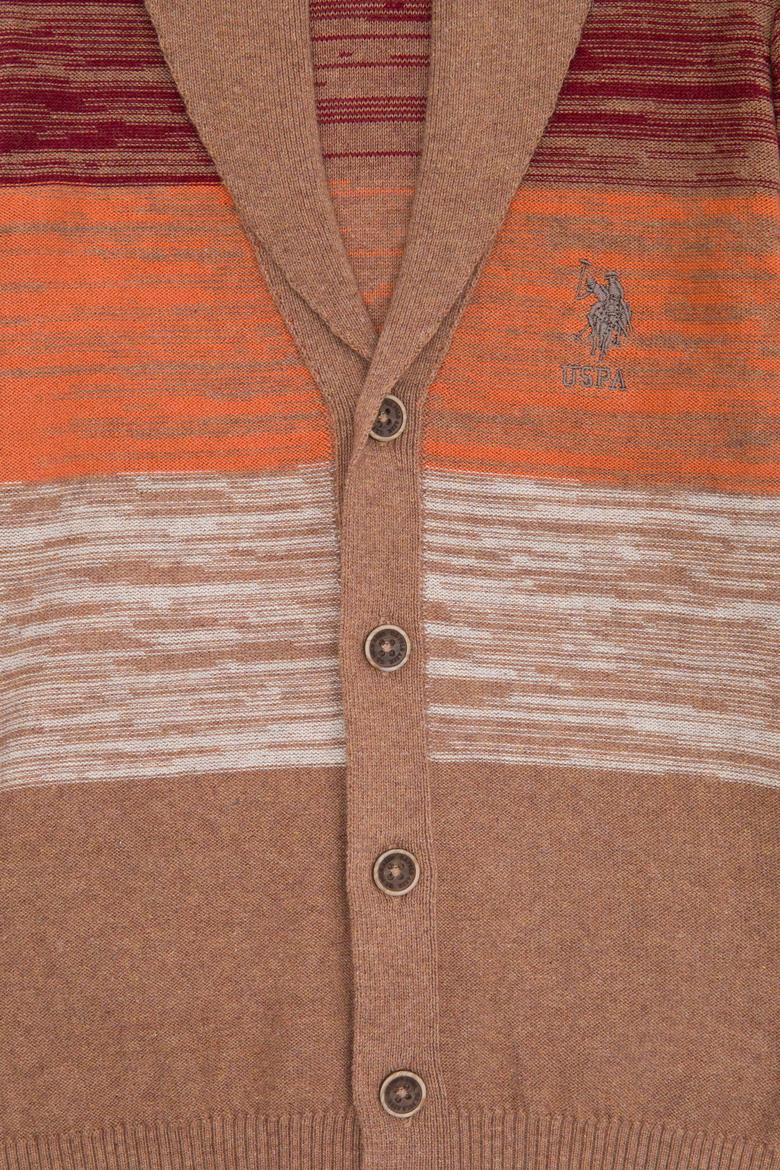 Erkek Çocuk Vişne Triko V Yaka Hırka - 50253329016