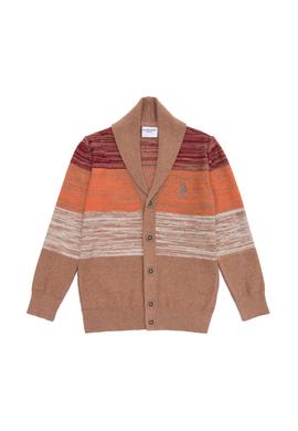 Erkek Çocuk Vişne Triko V Yaka Hırka - 50253329016