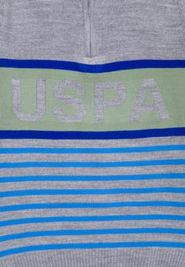 Erkek Çocuk Gri Melanj Fermuarlı Kazak - 50253340012