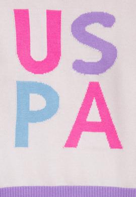 Kız Çocuk Krem Bisiklet Yaka Kazak - 50256705013