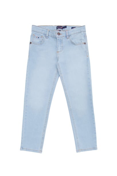 Erkek Çocuk Açık Mavi Jean Pantolon