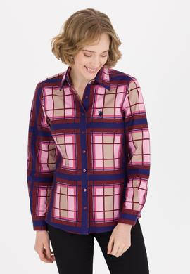 Kadın Vişne Uzun Kollu Gömlek - 50253327014