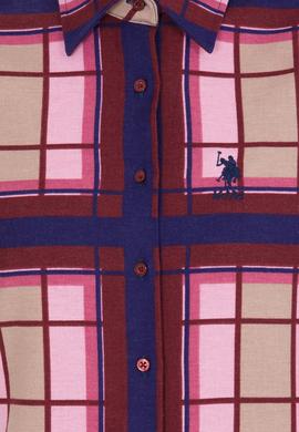 Kadın Vişne Uzun Kollu Gömlek - 50253327014