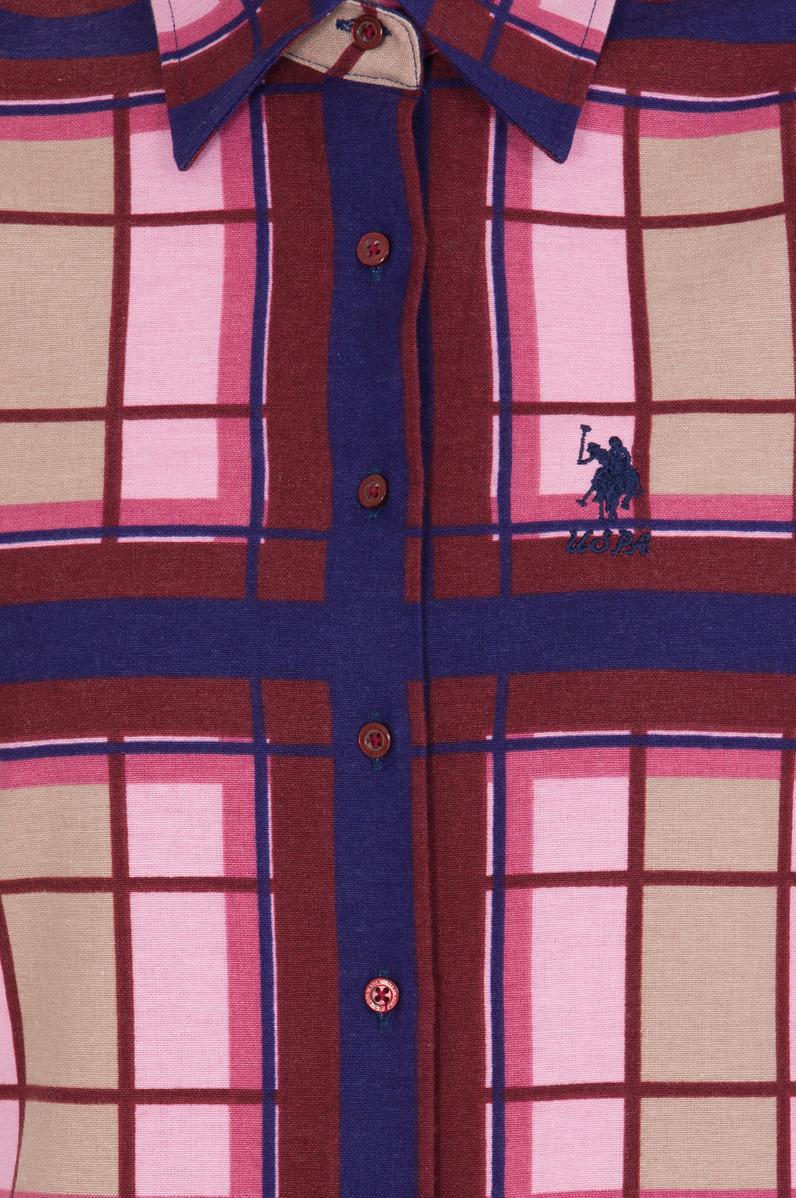 Kadın Vişne Uzun Kollu Gömlek