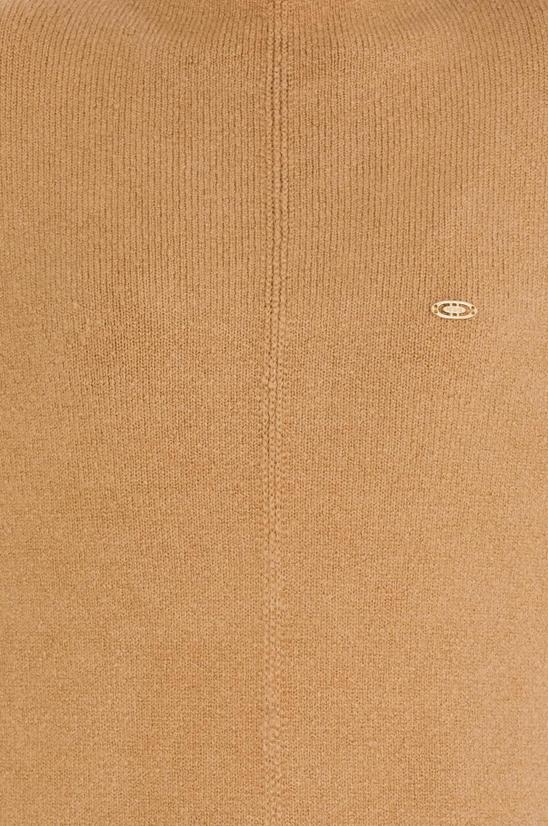 Kadın Camel Melanj Triko Elbise